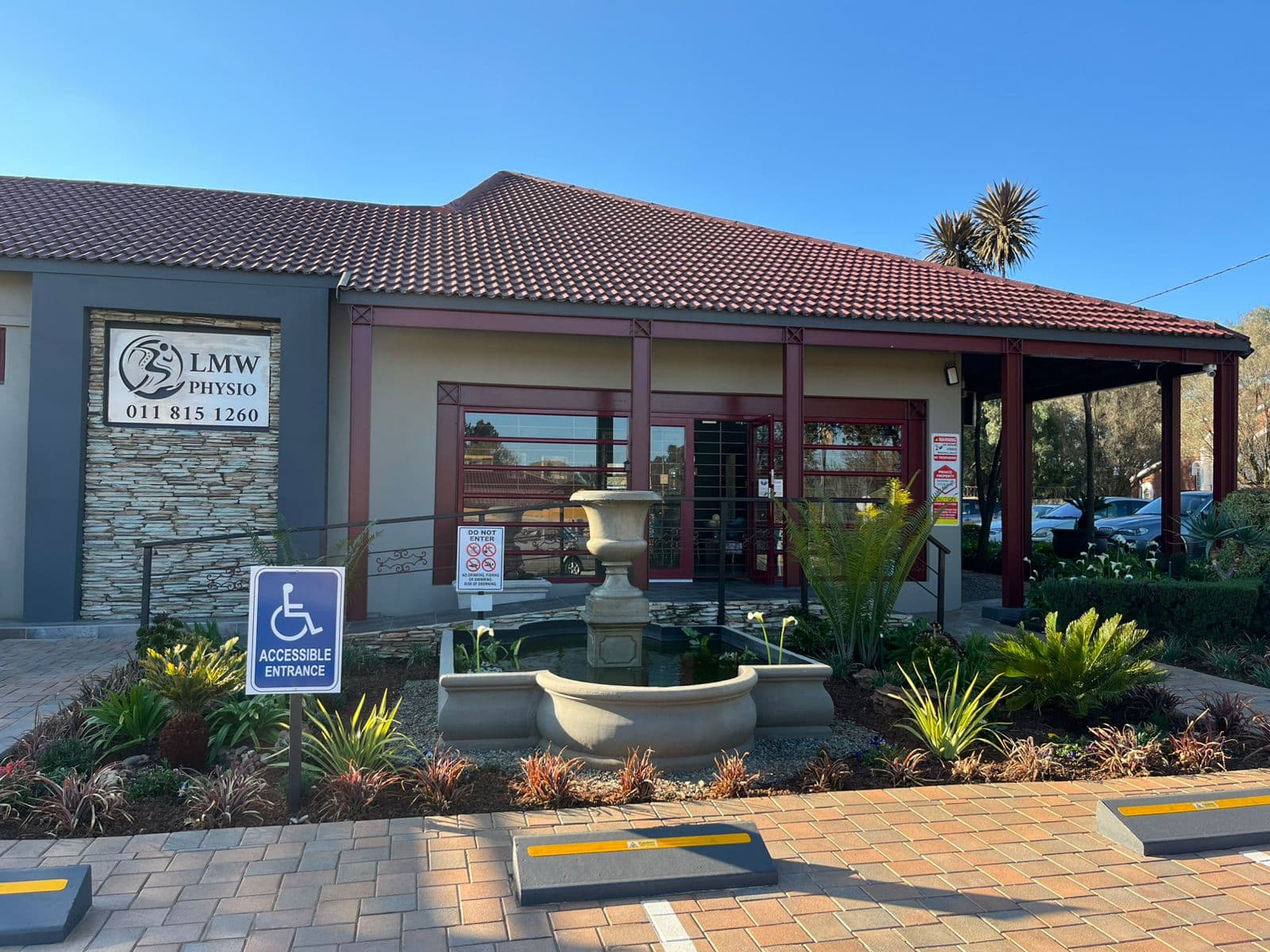 LMW Physio practice signage